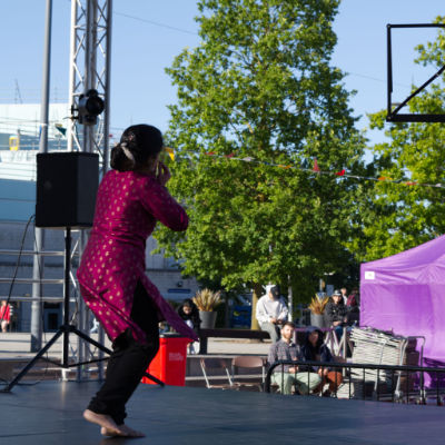 Dance at the WSAF piazza stage